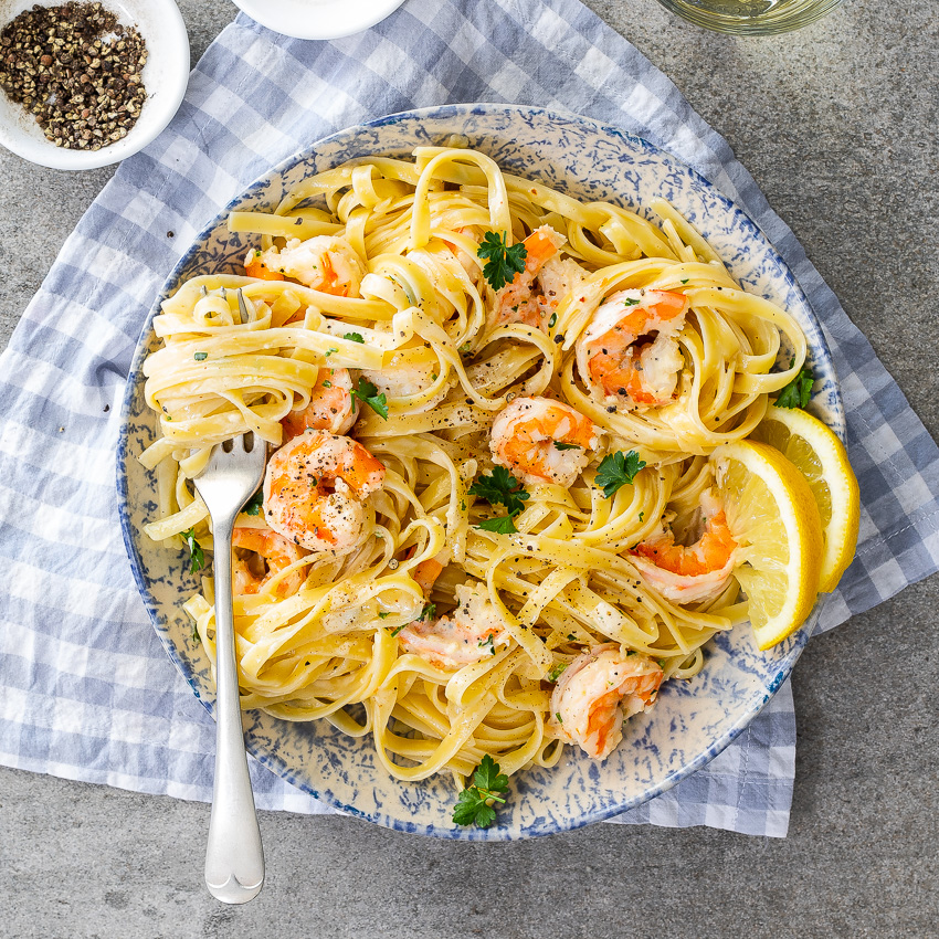 قيوزيلي بالجمبري/Fusilli with shrimp