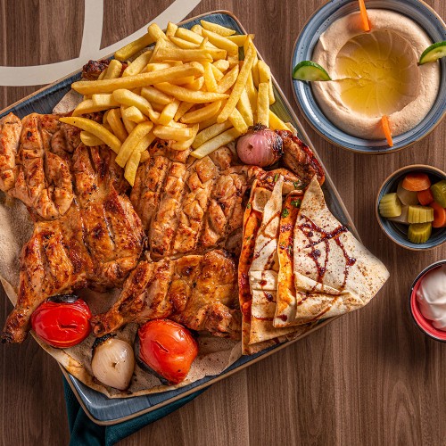 فروج مشوي على الفحم