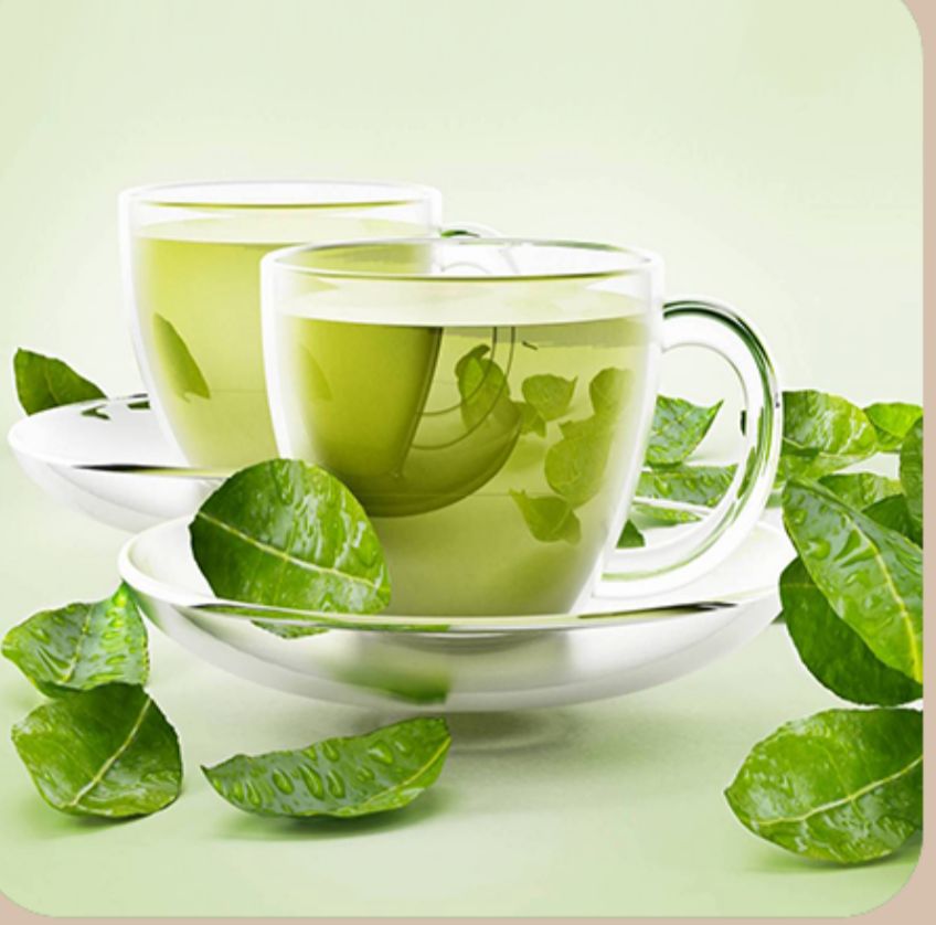 كوب شاي اخضر
