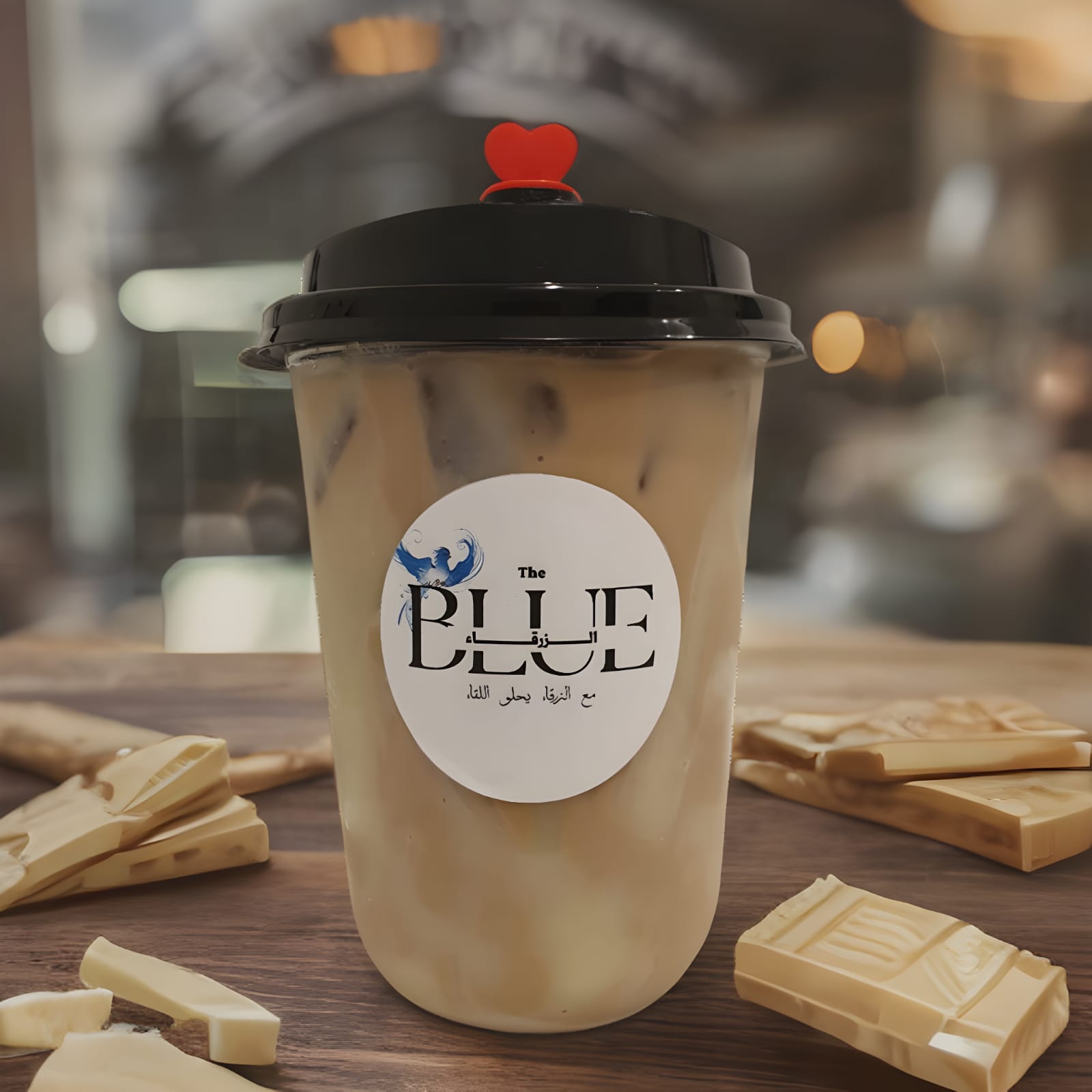 Iced white mocha