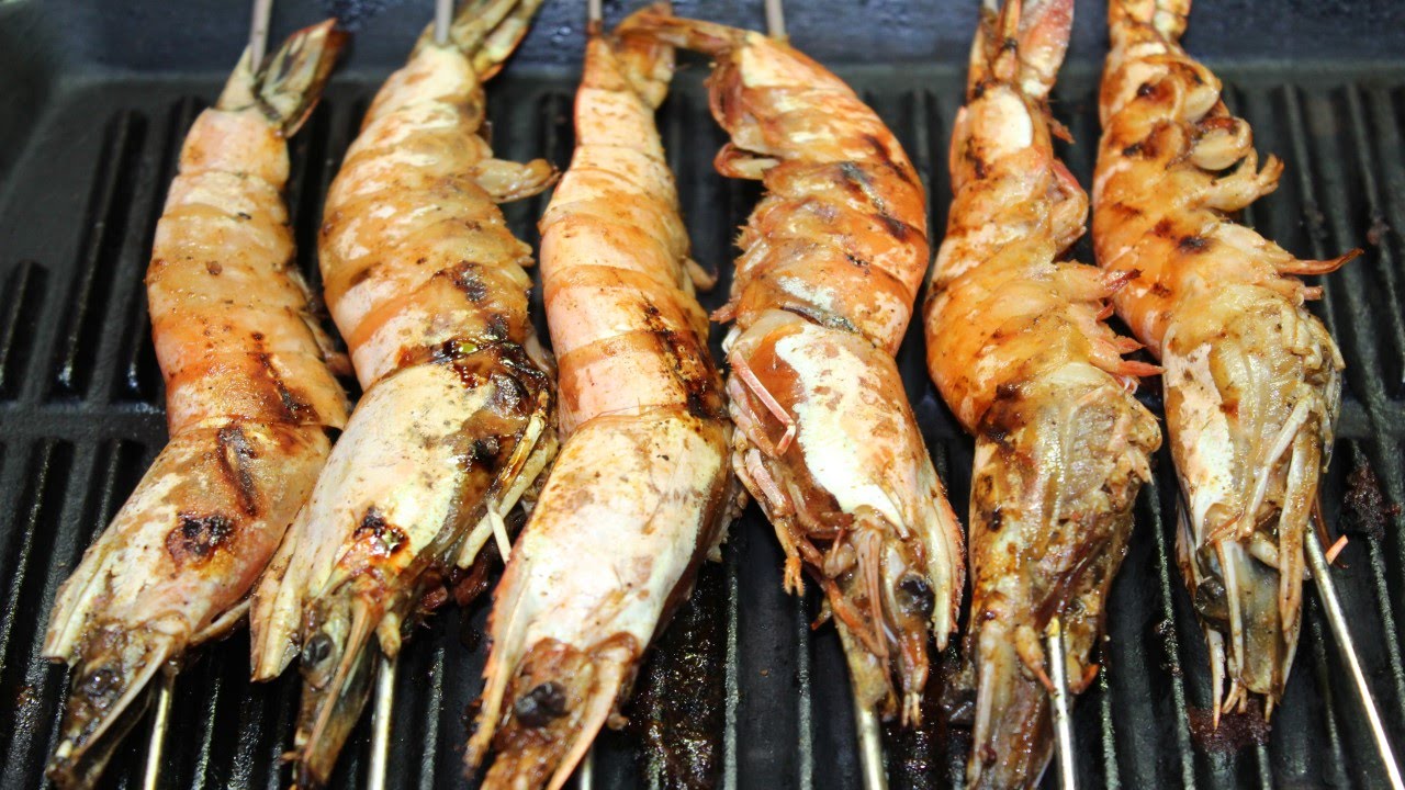 روبيان،جمبري، كبير،مشوي، مقلي