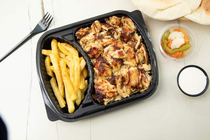 صحن شاورما دجاج