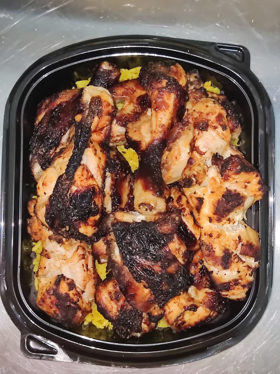 فرخة شيش /تكا عالفحم