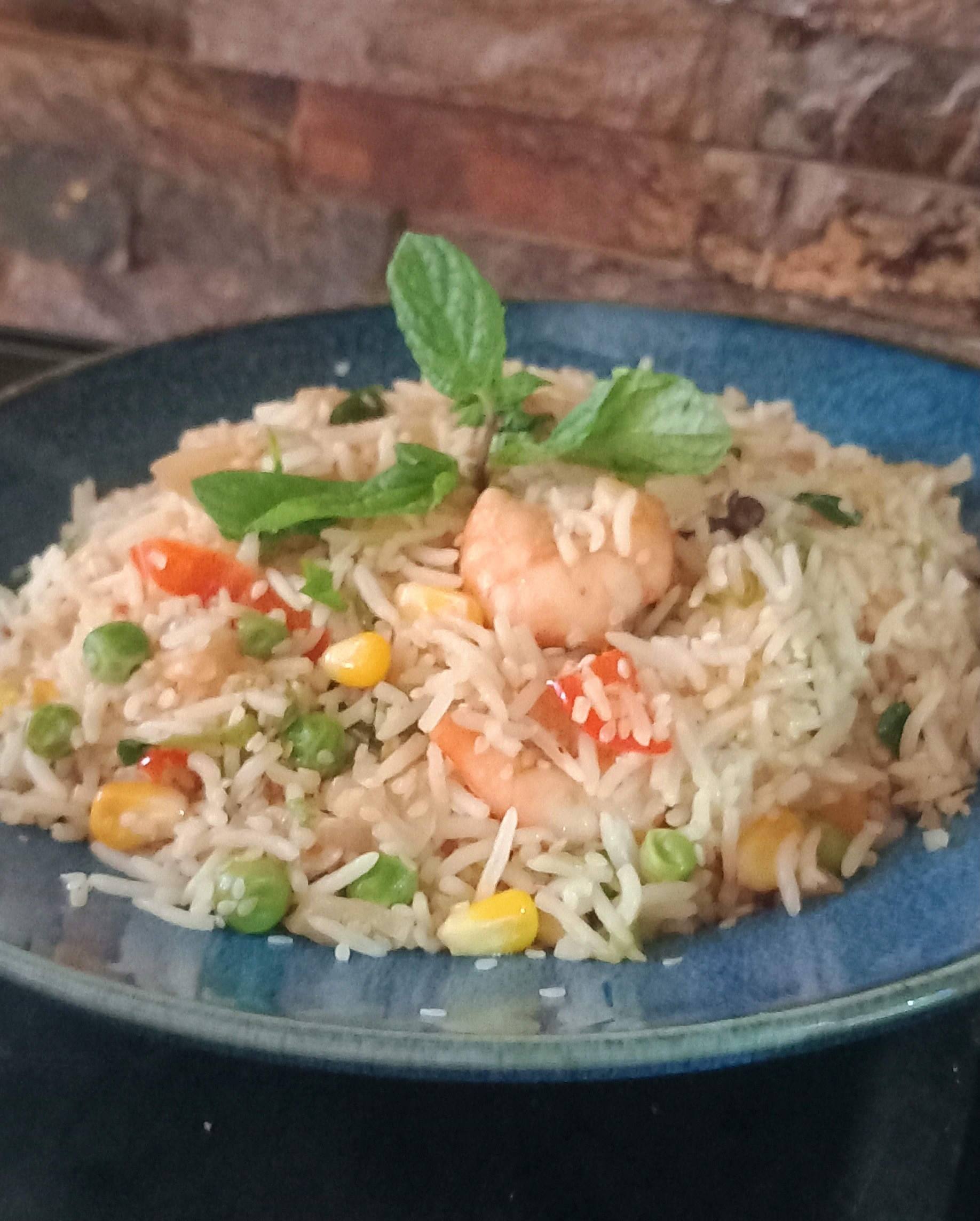 رز صيني بالبحريات