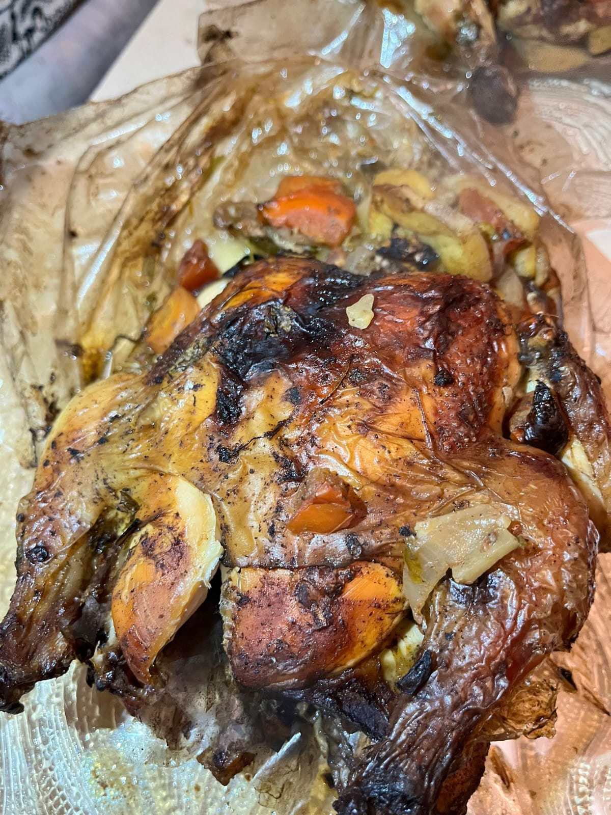 دجاج مشوي بالخضار-Izgara sebzeli tavuk