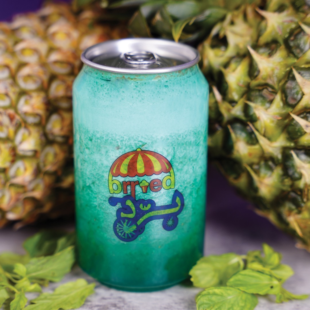 عصير أناناس مع النعناع -pineapple juice with mint