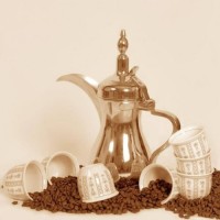 دله سعودي مع طحينه و تمر