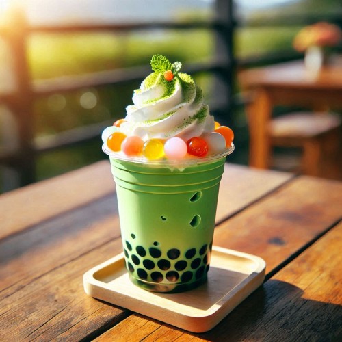 Matcha flavored Bubble tea