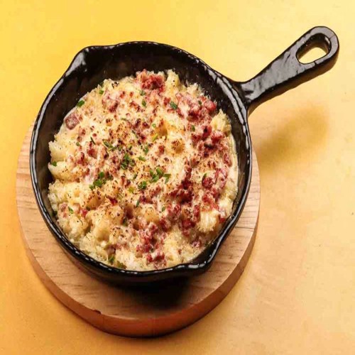 Carbonara mashed potatoes