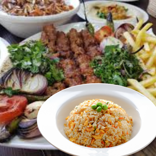 Kebap Teller mit einer Beilage nach Wahl