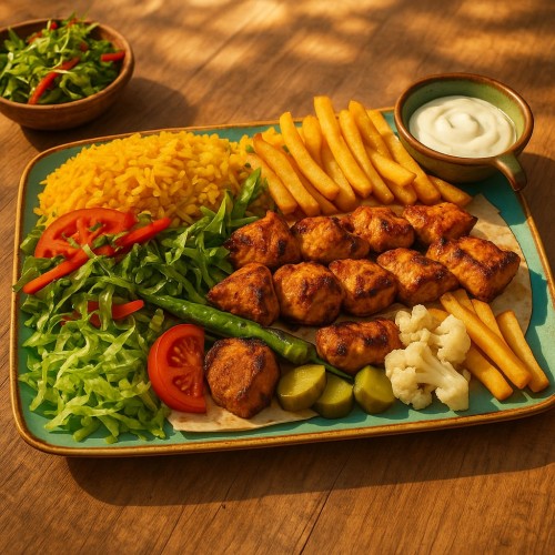 Schawarma Teller Kalbfleisch