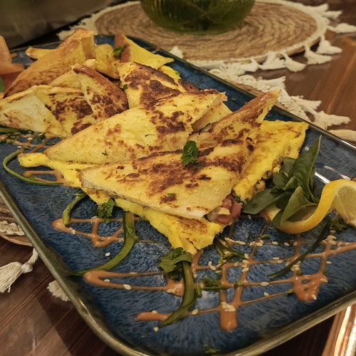 Herb Omelete Sandwich