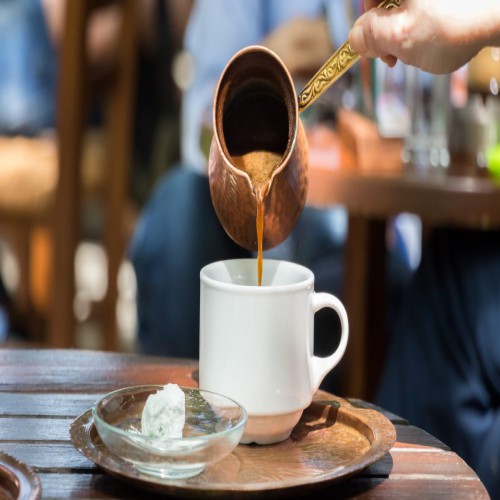قهوة تركي بالحليب Turkish coffee with Milk